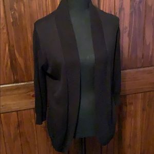 NWT 89th&Madison 3/4 sleeve black cardigan